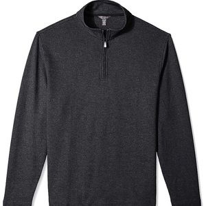 Van Heusen Grey Pullover Sweater with Zipper Sz S